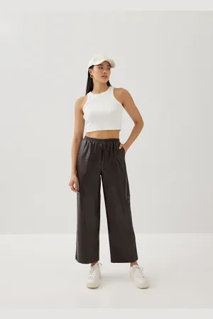 Love Bonito Klea Elastic Pleather Straight Leg Pants-273-XL