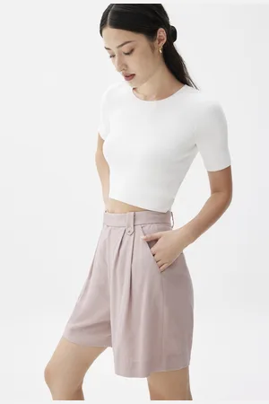 Love Bonito Linen A-line Shorts-076-M