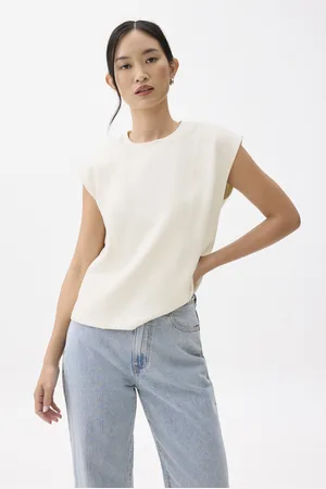 Love Bonito Relaxed Round Neck Boxy Tee-035-M