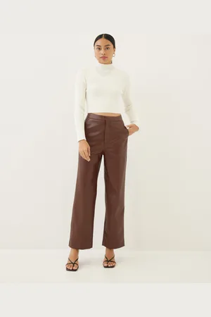 Love Bonito Francey Pleather Straight Leg Pants-277-L