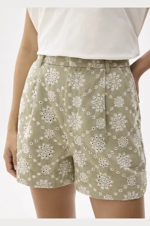 Love Bonito Broderie High Waist Tailored Shorts-156-S