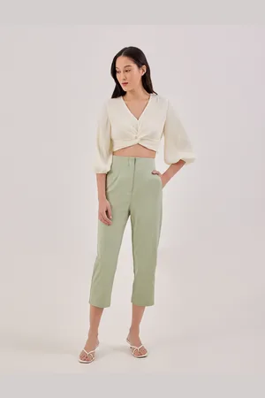 Love Bonito Roxanne Tailored Peg Leg Pants-156-M