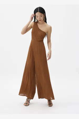 Love Bonito Simone Pleated Padded Twist Back Jumpsuit-381-M