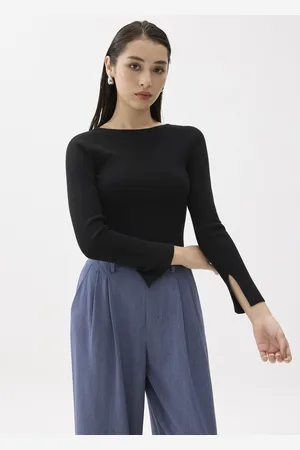 Love Bonito Hana Reversible Long Sleeve Knit Top-014-L