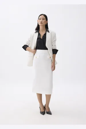 Love Bonito Cotton Pencil Midaxi Skirt-031-L