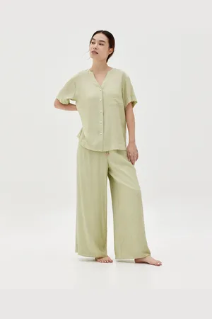 Love Bonito Izabela Textured Notch Neck Lounge Shirt-021-M