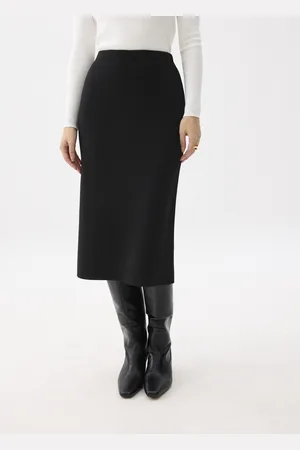Love Bonito Esha Elastic Knit Column Midi Skirt-014-L