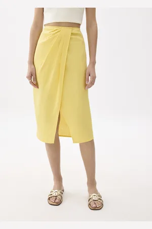 Love Bonito Upcycled High Waist Pencil Midi Skirt-019-XL