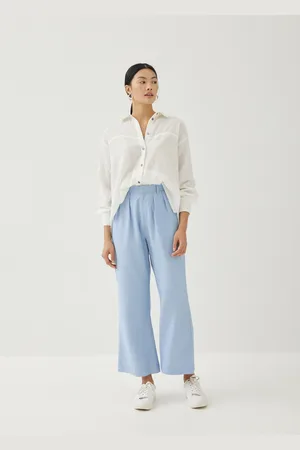 Love Bonito Violeta Cotton Kick Flare Pants-261-XS