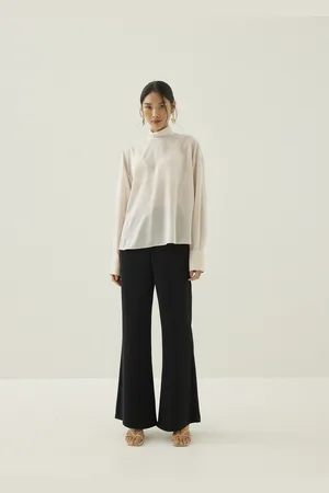 Love Bonito Annalie Organza Turtleneck Blouse-123-L