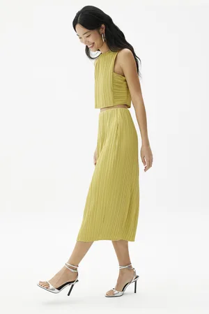 Love Bonito Gym Pleated Column Midi Skirt-253-L