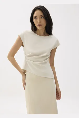 Love Bonito Rhea Boat Neck Drape Blouse-042-L