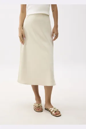 Love Bonito Arii Elastic Satin Bias Cut Midaxi Skirt-035-L