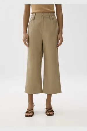 Love Bonito Theia Pleather Wide Leg Pants-043-S