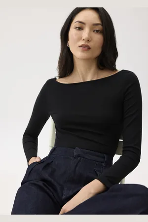 Love Bonito Jersey Boat Neck Fitted Top-014-XS