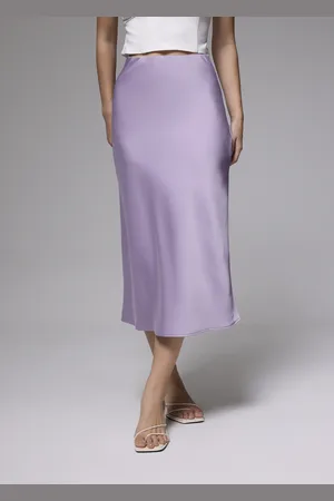 Love Bonito Arii Elastic Satin Bias Cut Midaxi Skirt-039-L