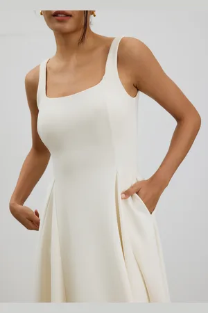 Love Bonito Reina Padded Ballerina Midi Dress-437-L
