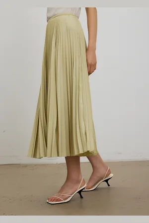 Love Bonito Wei Elastic Sunray Pleated Midaxi Skirt-049-L