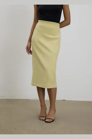 Love Bonito Vera Elastic Reversible Panelled Midi Skirt-440-L