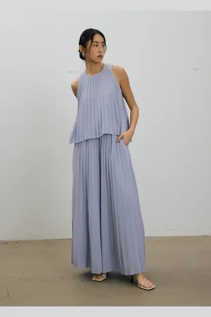 Love Bonito Leggy™ Wei Elastic Sunray Pleated Palazzo Pants-439-L