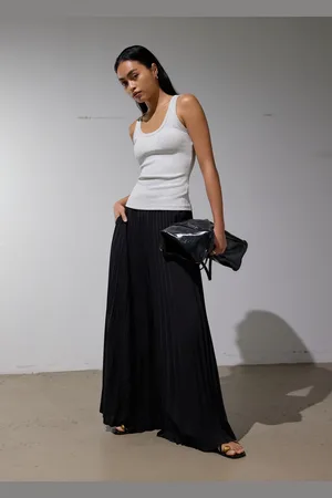 Love Bonito Leggy™ Wei Elastic Sunray Pleated Palazzo Pants-014-L