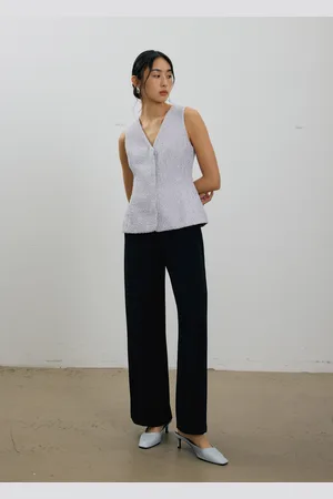 Love Bonito Fumiko Ribbon Tweed Vest Top-439-L