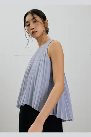 Love Bonito Wei Sunray Pleated Trapeze Shell Top-439-L
