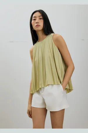 Love Bonito Wei Sunray Pleated Trapeze Shell Top-049-L
