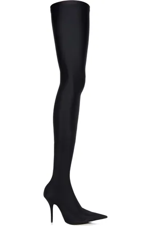 Balenciaga Women Knee High Boots - Women's Knife Jersey Over-The-Knee Boots