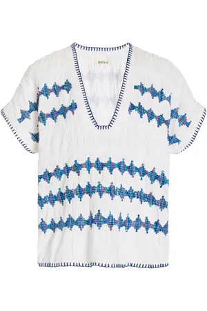 BOTEH Women Tunics - Women's Hera Cotton-Linen Tunic Top