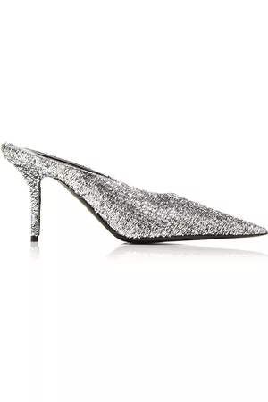 Balenciaga Women Sandals - Women's Knife Metallic Mules
