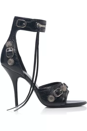 Balenciaga Women Sandals - Women's Cagole Leather Sandals