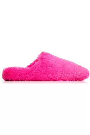 Balenciaga Women Sandals - Women's Teddy Faux Fur Mules