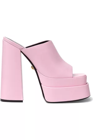 VERSACE Women Platform Sandals - Women's Leather Platform Sandals