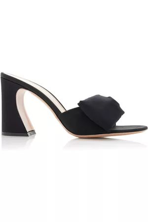 Gianvito Rossi Women Accessories - Women's Bow-Detailed Satin Mules