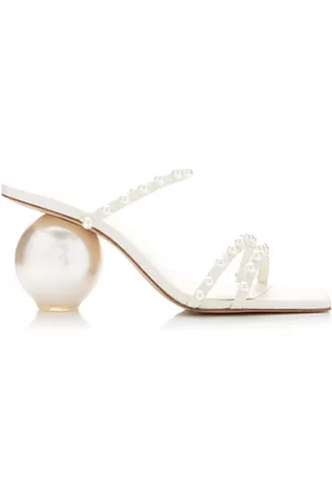Cult Gaia Women Bags - Women's Ilona Pearl-Embellished Leather Sandals