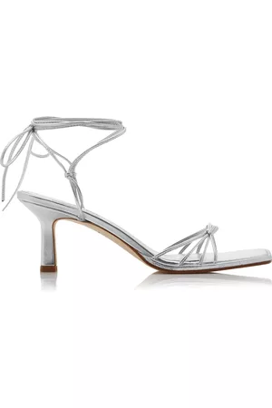 Aeyde Women Accessories - Women's Roda Laminated Metallic Leather Sandals