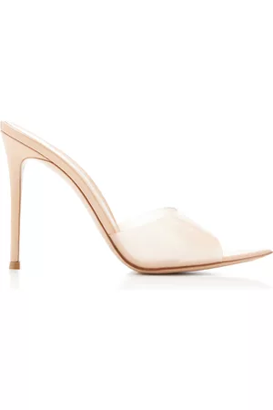 Gianvito Rossi Women Heels - Women's Elle PVC; Leather Mules