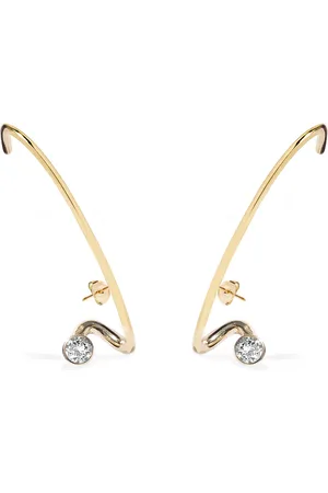 Kat Kim 18K Yellow Crescendo Flare Diamond Single Earring