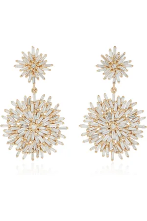 Suzanne Kalan Classic 18K Yellow Diamond Midi Earrings