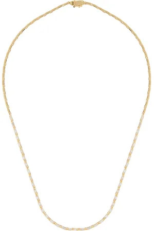 Suzanne Kalan Linear 18K Yellow Diamond Tennis Necklace