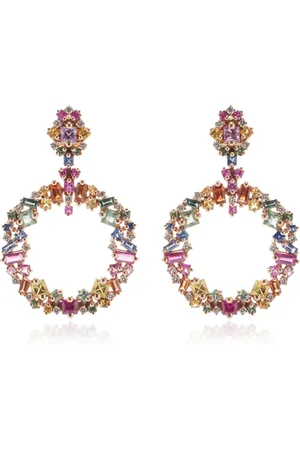 Suzanne Kalan La Fantaisie 18K Rose Gold Sapphire Earrings