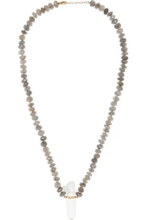 JIA JIA 14K Yellow Gold Labradorite; Crystal Necklace