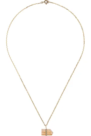JIA JIA 14K Yellow Gold Topaz And Diamond Necklace