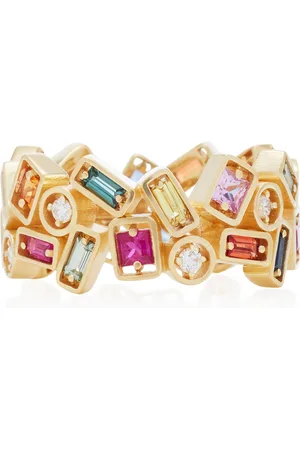 Suzanne Kalan Inlay Collection Rainbow Sapphire Ring