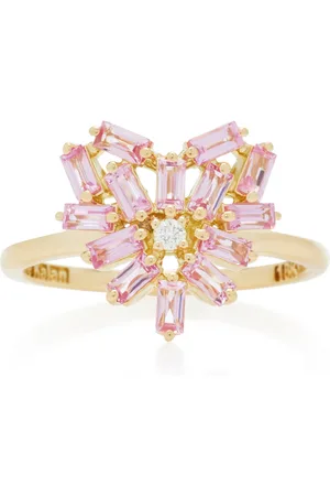 Suzanne Kalan Heart-Shaped 18K Gold and Sapphire Ring