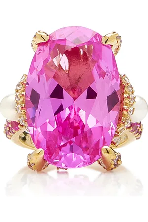 Anabela Chan Mermaid 18K Rose Gold Sapphire Ring