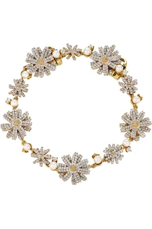 Anabela Chan 18k Yellow Vermeil Daisy Diamond Bracelet