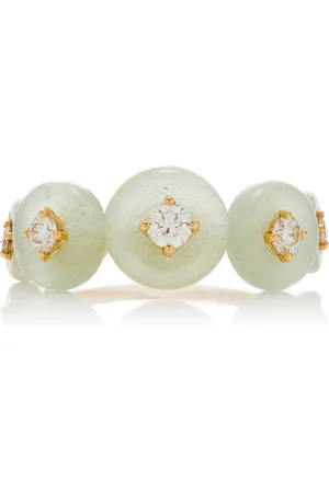 Fernando Jorge Surrounding II 18K Yellow Gold Diamond; Aquamarine Ring