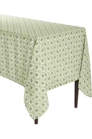 Moda Domus Lily of the Valley Printed Linen Tablecloth 70 x 126"